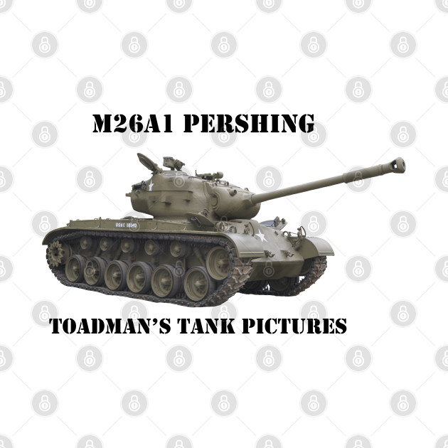 M26A1 Pershing with Toadman logo-black text by Toadman's Tank Pictures Shop