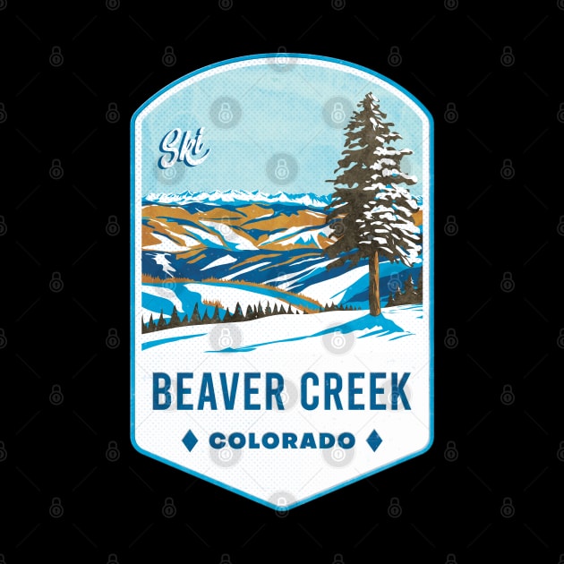 Beaver Creek Colorado Ski Badge by JordanHolmes