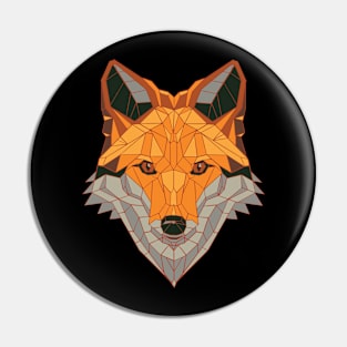 Geometric Fox Pin