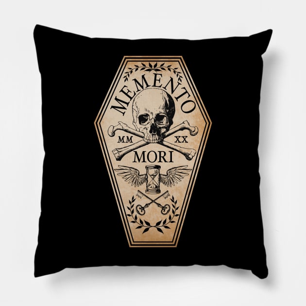 Memento Mori Pillow by RavenWake