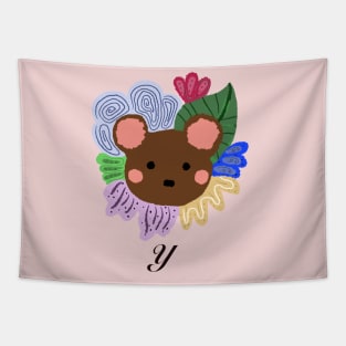 Cute "Y" initial Tapestry