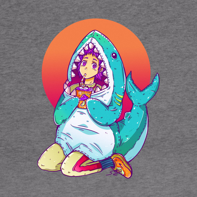 Get Wallpaper Heiwa Sharks Dorohedoro Hoodie Teepublic For Android Free