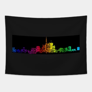 Toronto Skyline Gradient Repost Tapestry