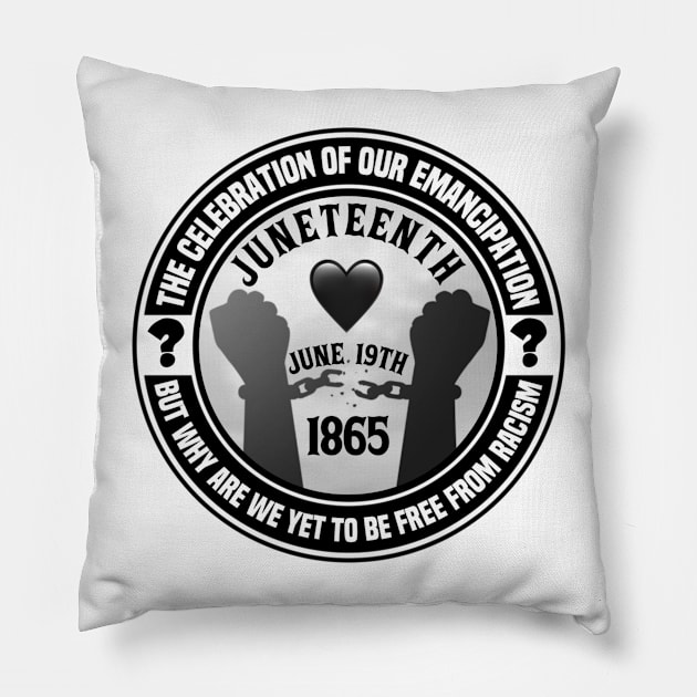 Juneteenth Pillow by Afroditees