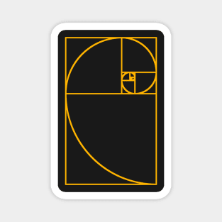 The Golden Ratio Fibonacci Spiral Magnet