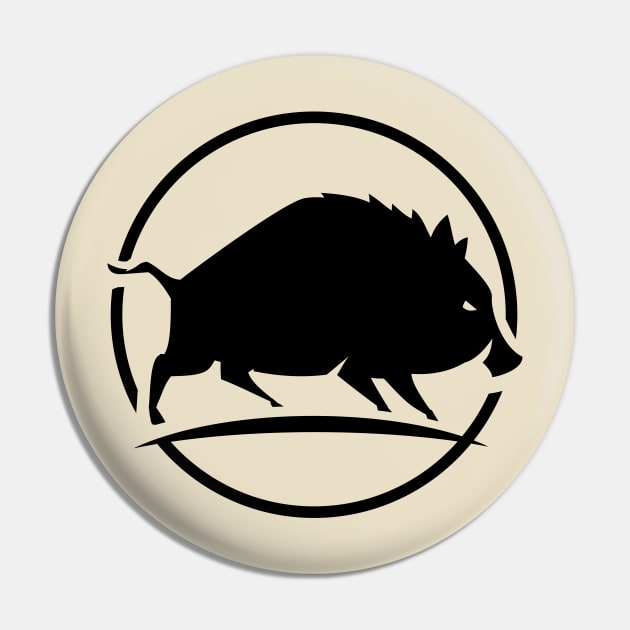 Wild Hog or Wild Boar Pin by ArtAndPixels