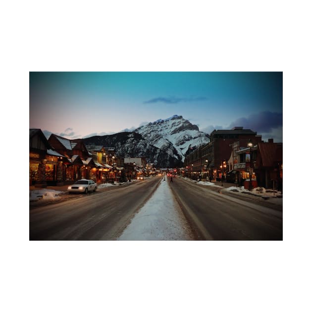 Banff Avenue Alberta Canadian Rockies Canada by AndyEvansPhotos