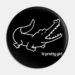 T-Shirt Design Animals Crocodile Pin