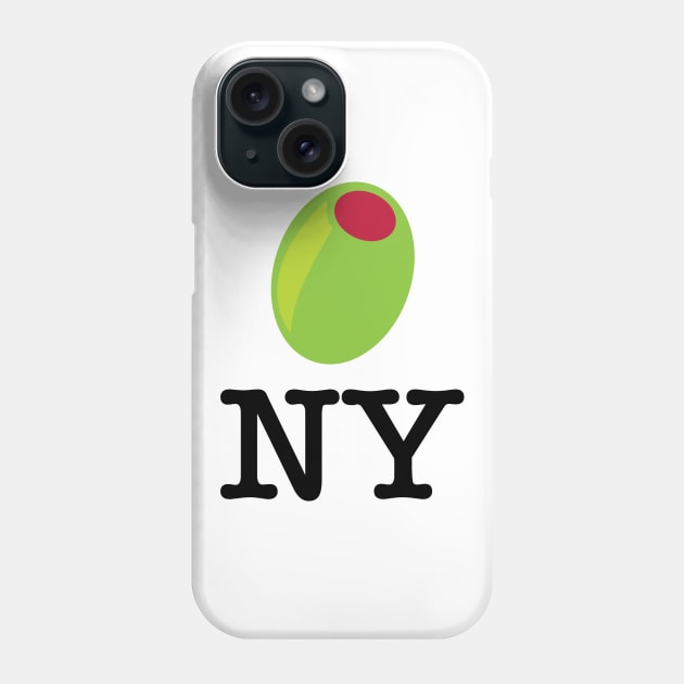 Olive NY Food Pun Green Olive Meme Phone Case by PodDesignShop