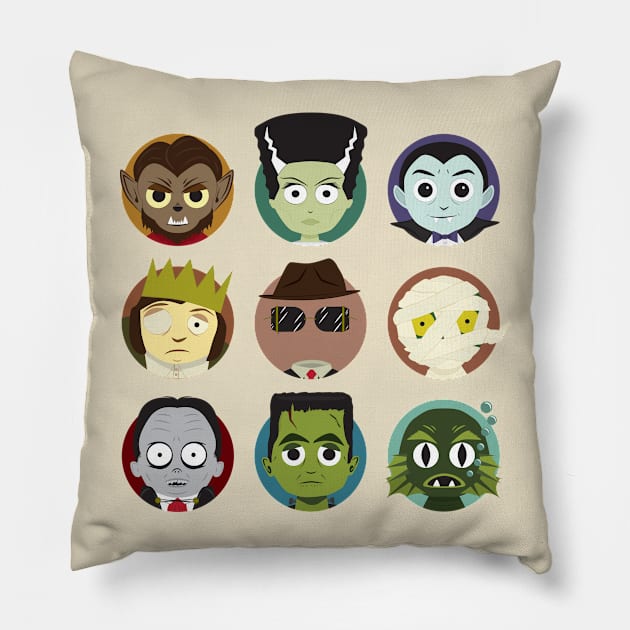 Little Monsters Pillow by renduh