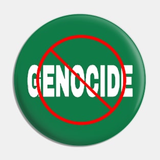 🚫 GENOCIDE - Back Pin