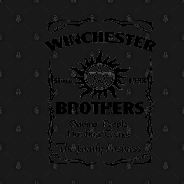 Winchester brothers since 1983 (black version) by kurticide