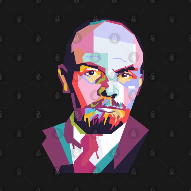 Vladimir Lenin In WPAP Illustration by smd90