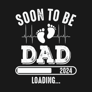 Dad Est 2024 Soon To Be Dad Pregnancy Announcement 1st Time T-Shirt