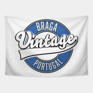 Braga portugal vintage style logo. Tapestry