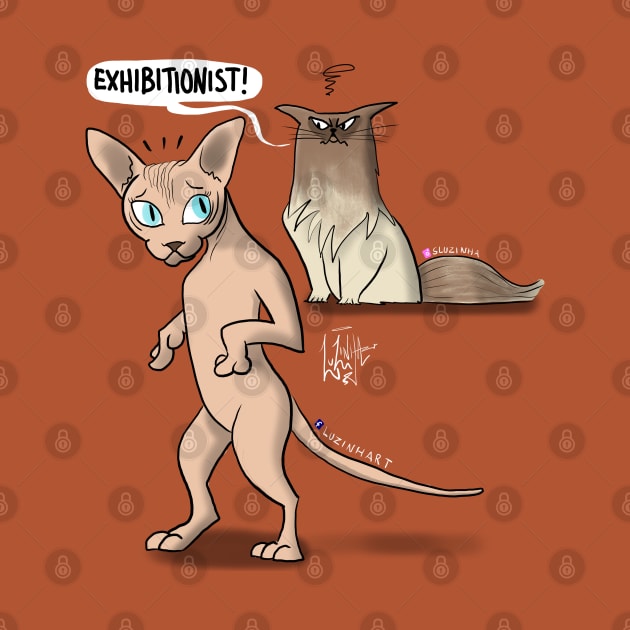 exhibitionist sphynx by Luzinha