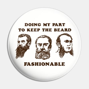 funny beard Pin