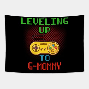 Promoted To G-MOMMY T-Shirt Unlocked Gamer Leveling Up Tapestry