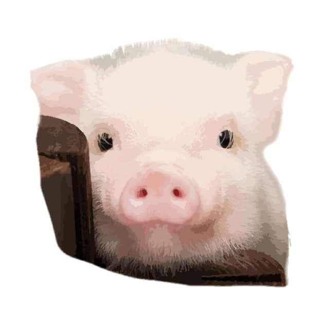 Pig Pet Cute - Oil Paint by ngoclucbkhn