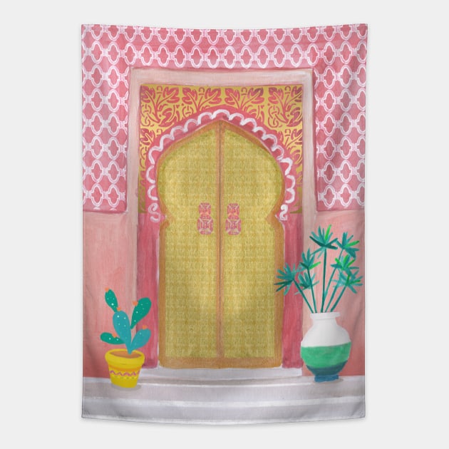 Moroccan doors Tapestry by Petras