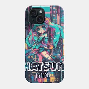 Melodic Pixel Dreams: Hatsune Miku Serenity Phone Case