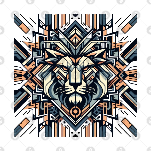 Abstract Animal Lion 5 by sapphire seaside studio