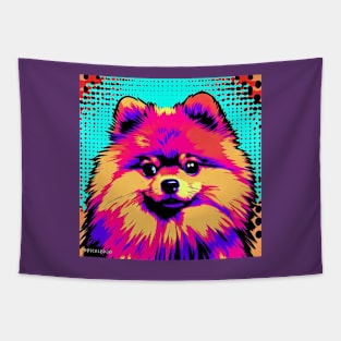 Pomeranian pop art Tapestry