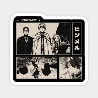 Hero Party Gloomy Halftone Fanart Design Magnet