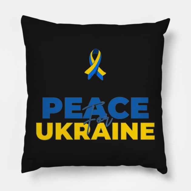 Peace for Ukraine - International day of Peace Pillow by Tee Shop