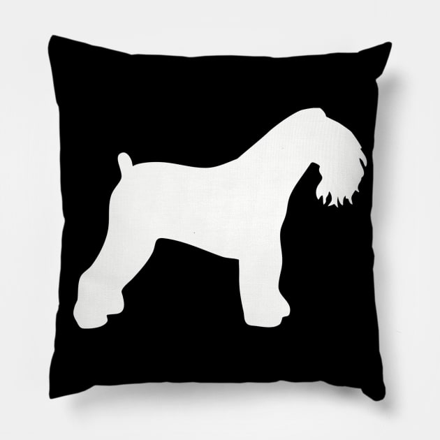 Kerry Blue Terrier Pillow by Designzz