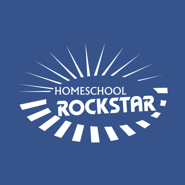 Homeschool Rockstar (White) by MrPandaDesigns