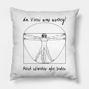 Vitruvian climber Pillow