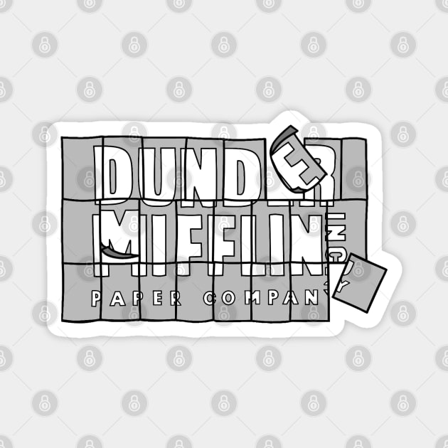 Dunder Mifflin - logo Magnet by millayabella