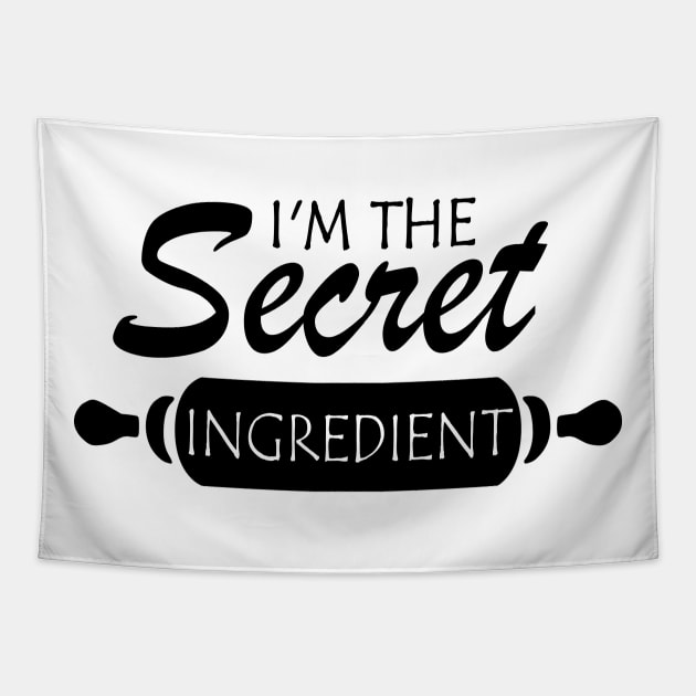 I'm The Secret Ingredient Funny Cook Quote Tapestry by Jumabena