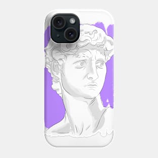 Denizko Art Statue Head Purple Phone Case