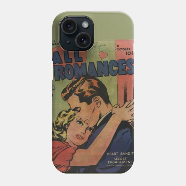 All Romances Classic Comic Book Cover Phone Case by Slightly Unhinged