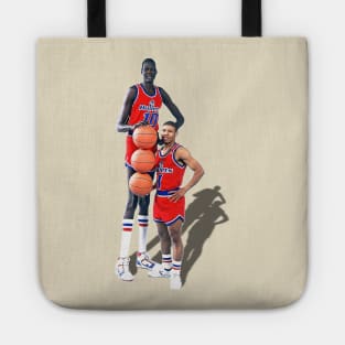 Bol and Bogues Retro 90s Bullets Basketball Design Tote