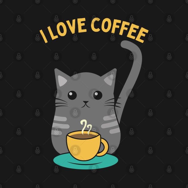 In need of coffee lover coffee addict Funny tired exhausted kitty by BoogieCreates