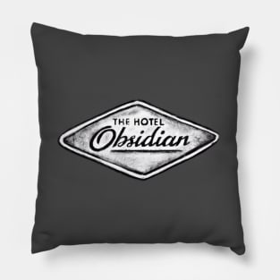 Umbrella Academy Hotel Obsidian Grunge Design Pillow