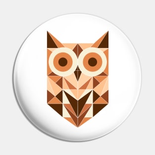 Geometric Owl Pin