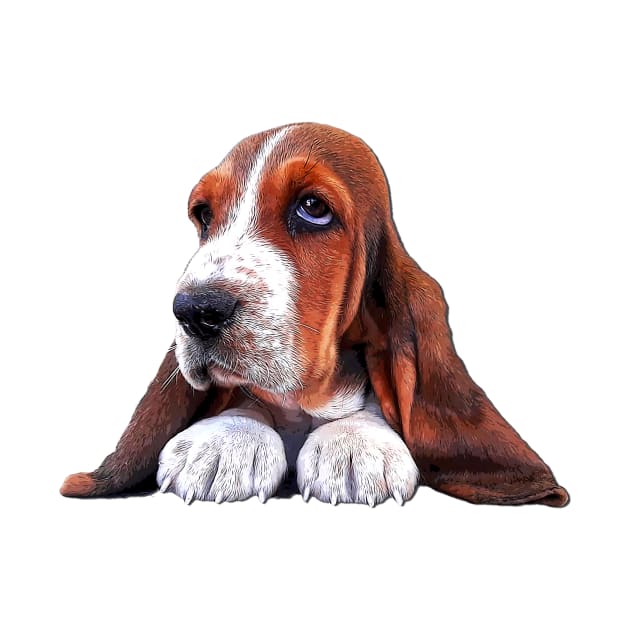 Basset Hound Puppy Dog by Elarex