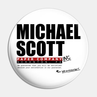 Michael Scott Paper Company - Dunder Mifflin - The Office Parody Pin