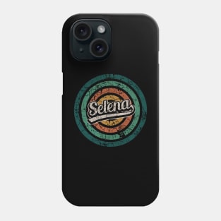 Selena // Retro Circle Crack Vintage Phone Case