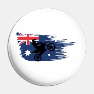 Awesome Australian flag Dirt bike/Motocross design. Pin