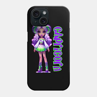 Capricorn Szn Dollz Zodiac Birthday Baddie Anime Phone Case