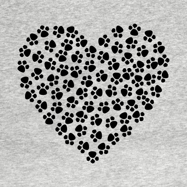 Disover Paw Print Heart - Paw - T-Shirt