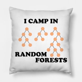 Camp in Random Forests Pillow