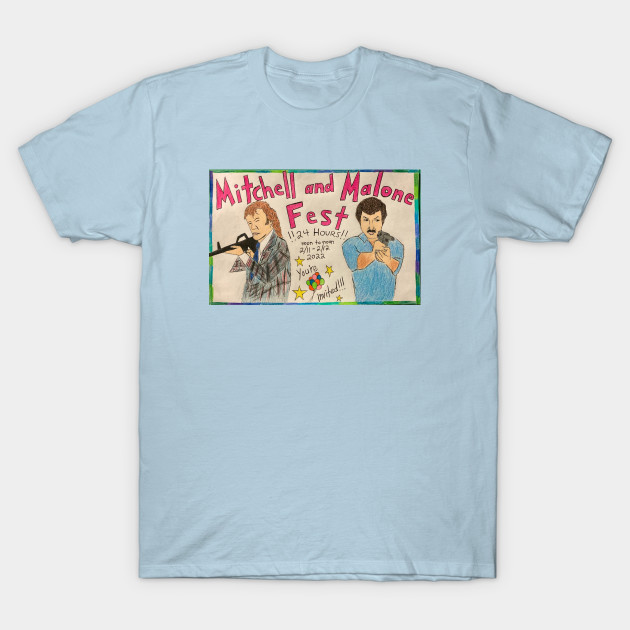 Disover Mitchell and Malone Fest - Burt Reynolds - T-Shirt