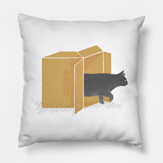 Out Of The Box Pillow by GODZILLARGE