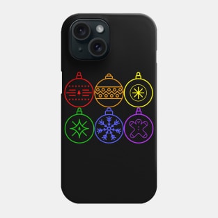 Rainbow Gay Pride Christmas Ornaments Phone Case